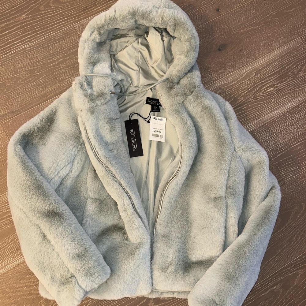 Fur bomber jacket